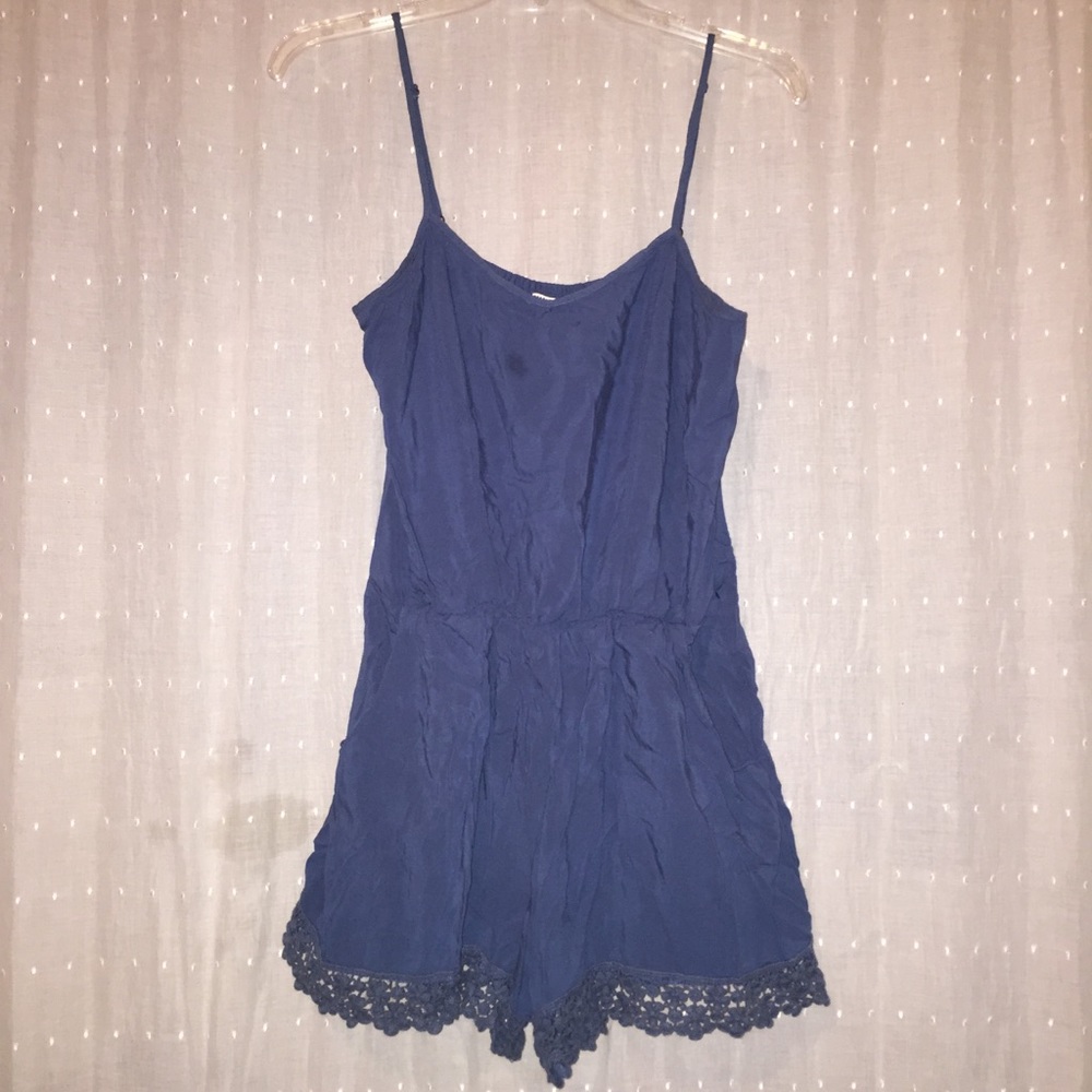 Forever 21 blue romper